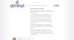 Desktop Screenshot of geminyedesign.com